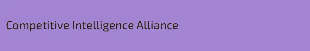 Competitive Intelligence Alliance